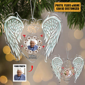 Custom Photo God Has You In His Arms I Have You In My Heart - Memorial Ornament