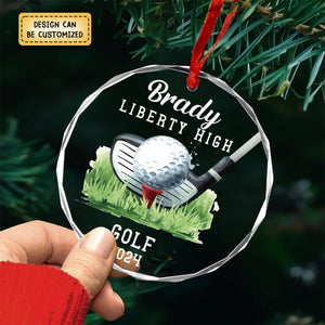 Personalized Golf Christmas Ornament, Gift For Golf Lover