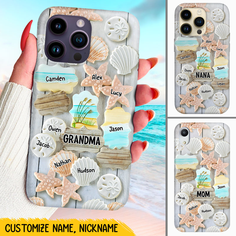 Love Sand Beach Relax Summer Vacation Sea Shell Personalized Phone case