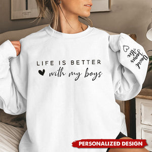 Life is Better -Personalized  Couple Sweatshirt