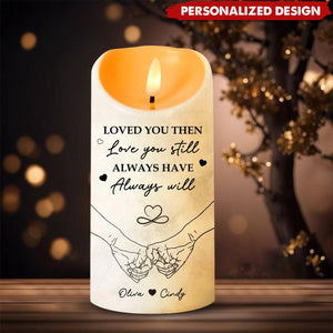 From Our First Kiss Till Our Last Breath- Personalized Customized Gender Couple LED Candle