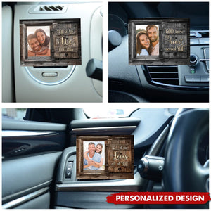 All Of Me Loves All Of You-Personalized Custom Photo Gifts For Couple Car Visor Clip