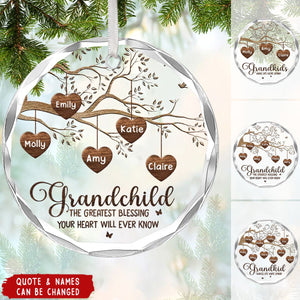 Grandchildren Make Life Better - Personalized Custom Acrylic Ornaments