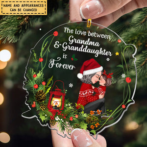 Gift For Granddaughter Love Between Grandma Is Forever Ornament