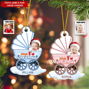 Baby's First Christmas - Personalized Custom Photo Acrylic Ornament