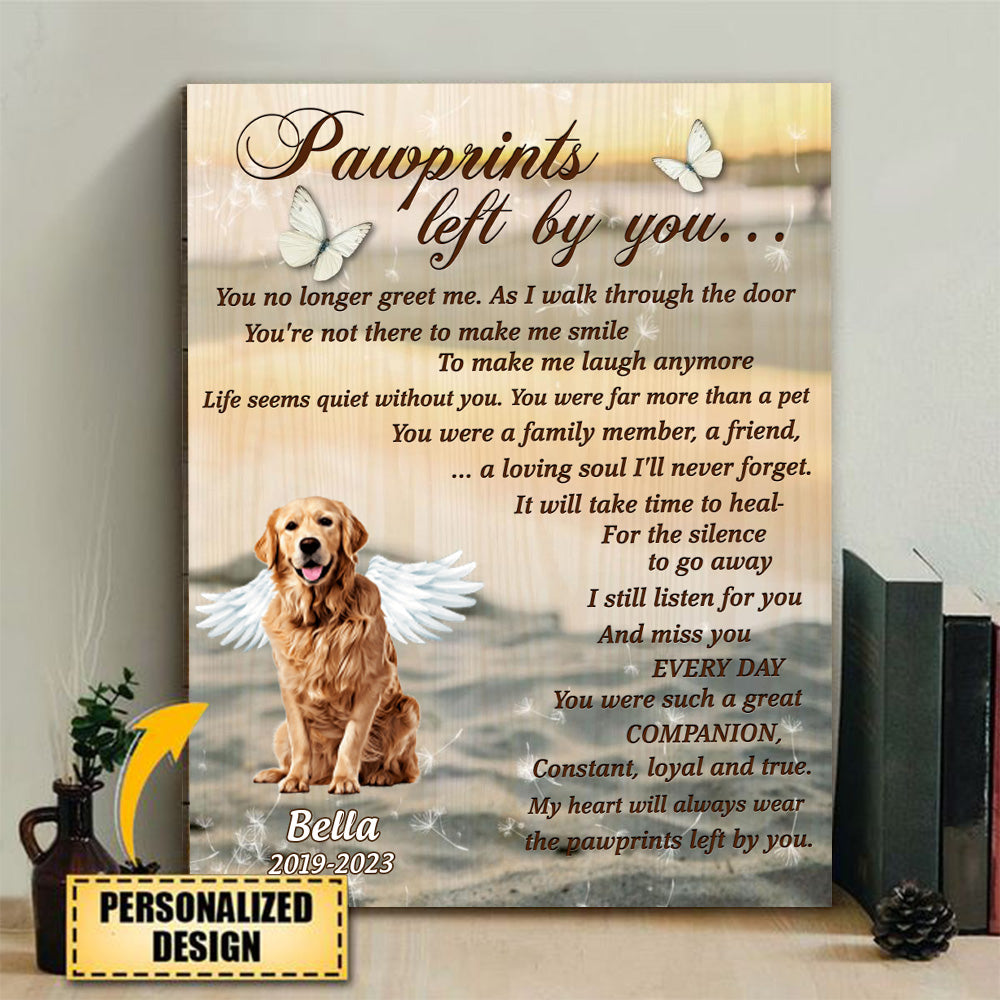 Custom Personalized Memorial Dog Poster - Memorial Gift For Dog Owner