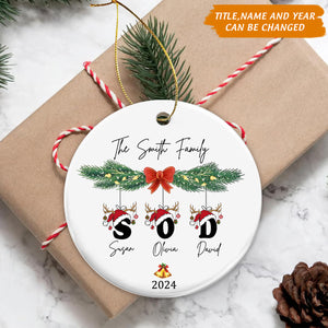 Personalized Christmas Ornaments With Name And Year