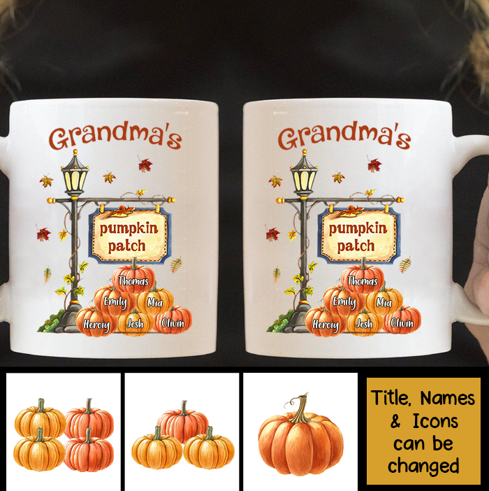 Gift For Grandma Autumn Pumpkin Patch Mug