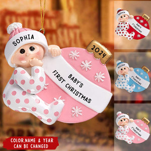 Personalized Lovely Baby's First Christmas Ornament