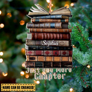 Just One More Chapter - Personalized  Acrylic Ornament