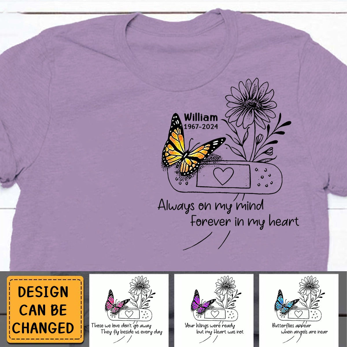 Your Wings Were Ready But My Heart Was Not - Personalized Memorial T-Shirt