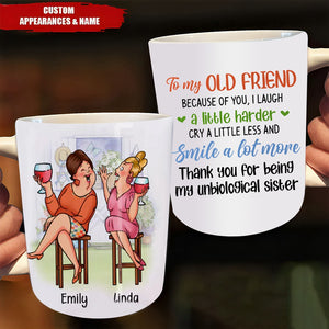 Gift For Friends Thank You Unbiological Sister Mug