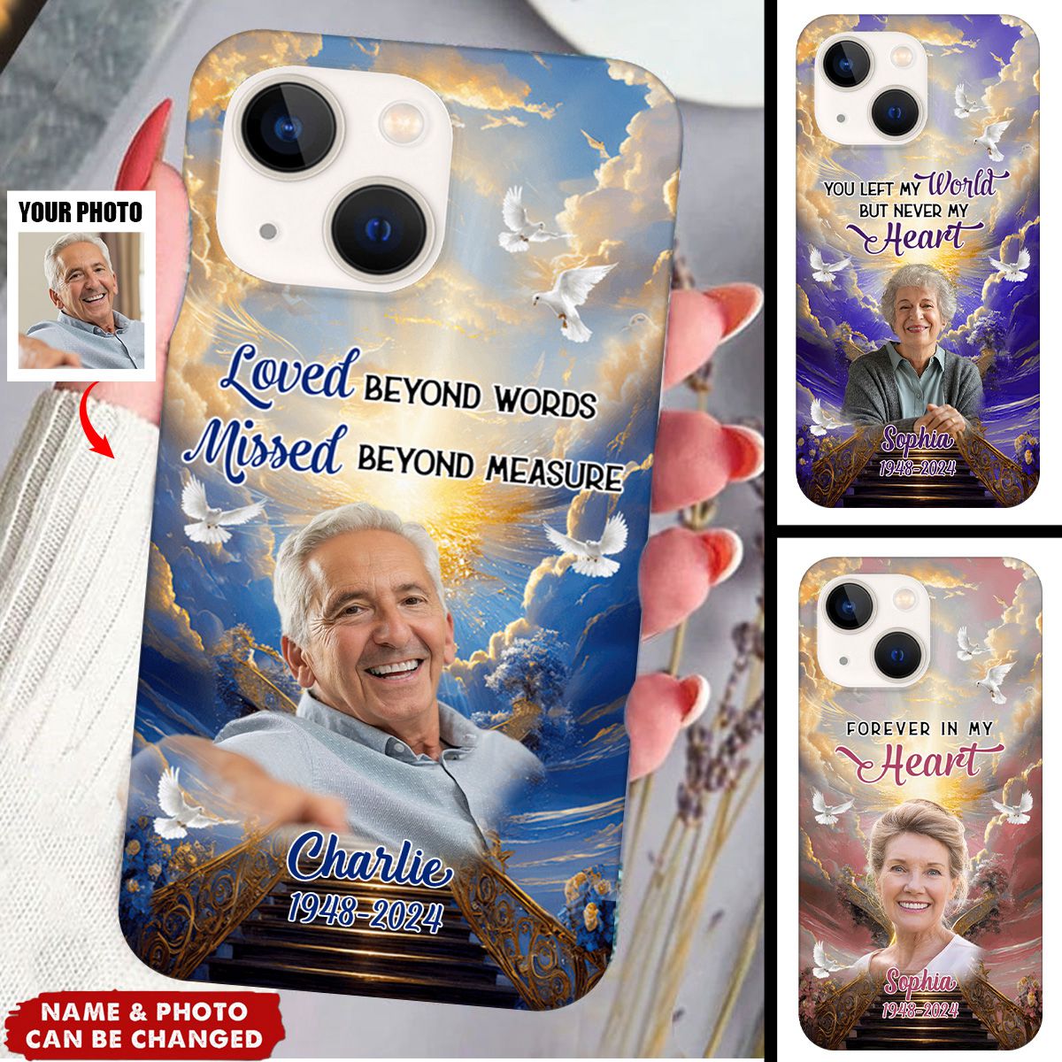 In Loving Memory Personalized Phone case Upload Photo Memorialize Your Loved One