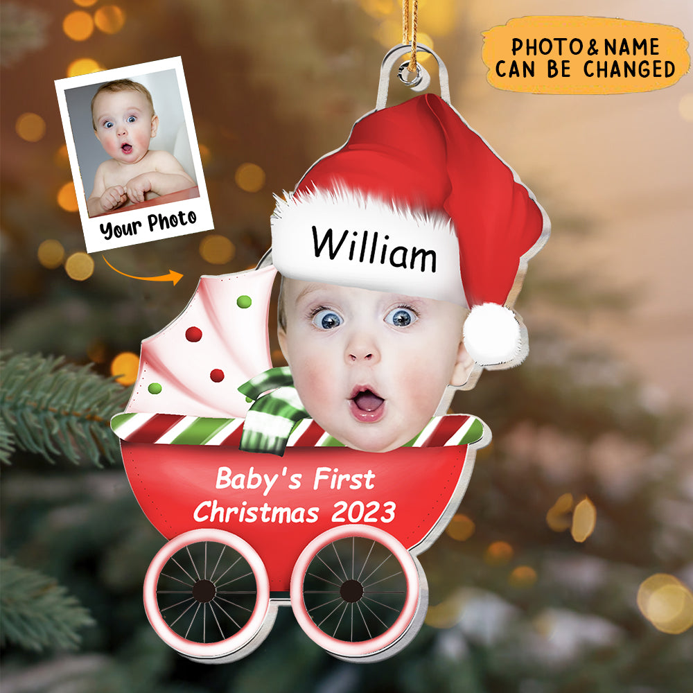 Baby First's Christmas 2023 - Personalized Acrylic Photo Ornament