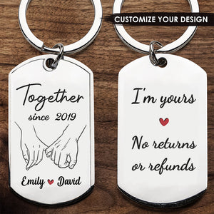 I'm Yours Forever - Couple Personalized Custom Keychain