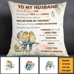 Gift For Couple Love Birds I Love You Forever And Always Pillow