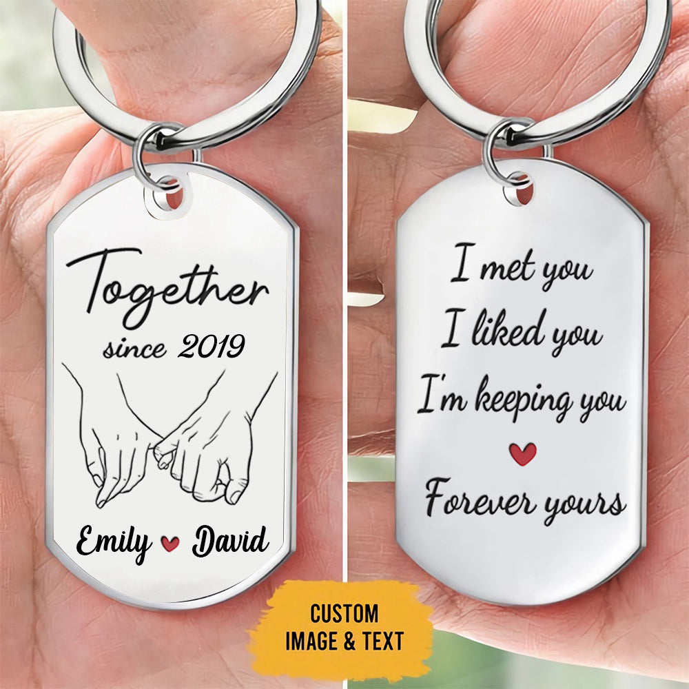 I'm Yours Forever - Couple Personalized Custom Keychain