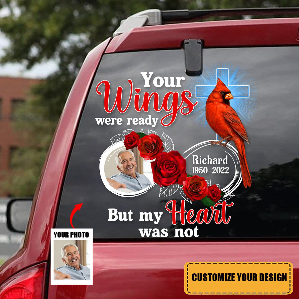 Always On My Mind Forever In My Heart-Personalized Sticker Decal