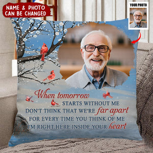 Custom Photo I'm Sending You My Love - Memorial Personalized Custom Pillow