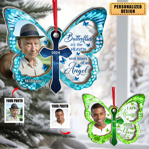 Personalized Custom Acrylic Butterfly Ornaments-Upload Photo