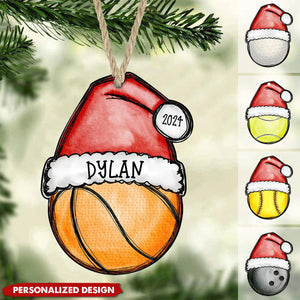 Personalized Sports Christmas Ornament 2024, Custom Sport Christmas Home Decor