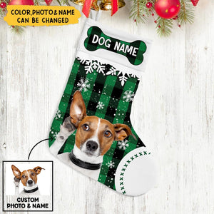 Personalized Dog Photo Christmas Stocking