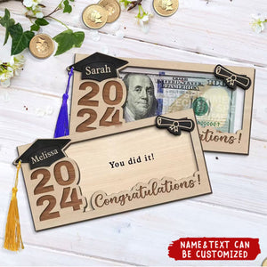 Graduation Money Holder Personalized 2024 Graduation Gift