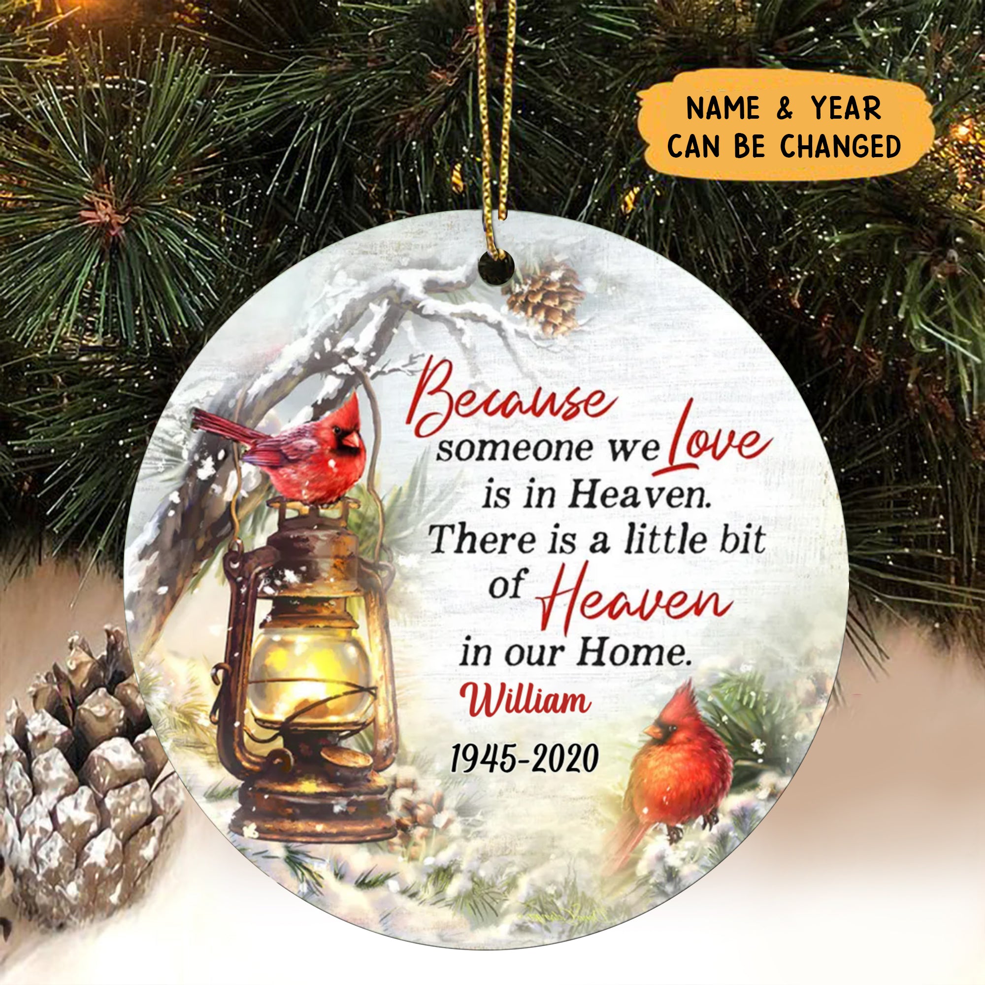 Personalized Ornaments for Lost Loved One