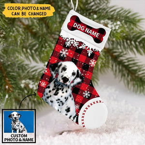 Personalized Dog Photo Christmas Stocking