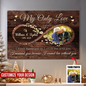 The Love Between You And Me Is Unbreakable Anniversary Gift for Couple Canvas Print