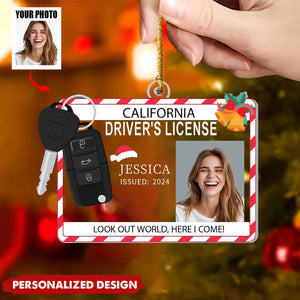 Personalized Photo New Driver Ornament 2024, Drivers License Ornament