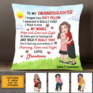 To My Granddaughter Grandson Adorable Gift For Grandchildren Personalized Pillow