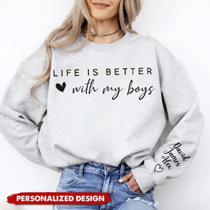 Life is Better -Personalized  Couple Sweatshirt