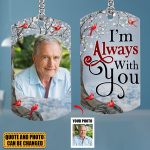 Custom Photo I'll Carry You Personalized Keychain - Memorial Gift For Family