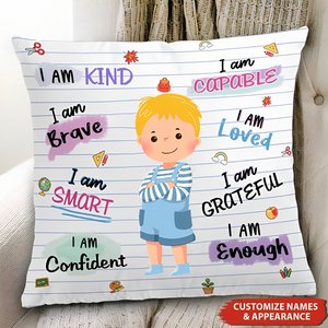 I Am Capable I Am Loved - Personalized Pillowcase