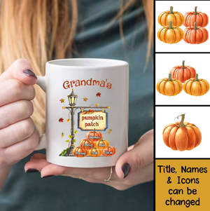 Gift For Grandma Autumn Pumpkin Patch Mug