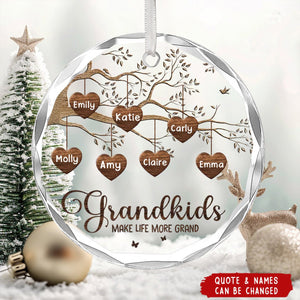 Grandchildren Make Life Better - Personalized Custom Acrylic Ornaments