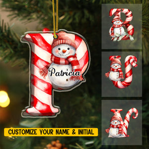 Personalized Alphabet 26 Letters  Acrylic Ornament