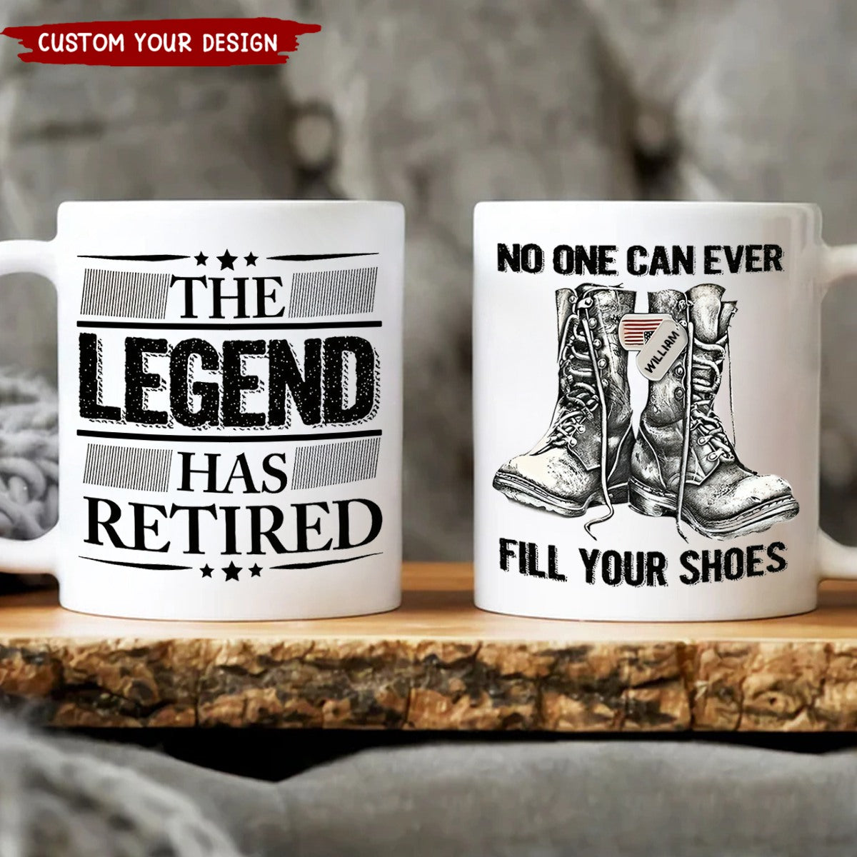 The Legend Has Retired No One Can Ever Fill Your Shoes Personalized Mug