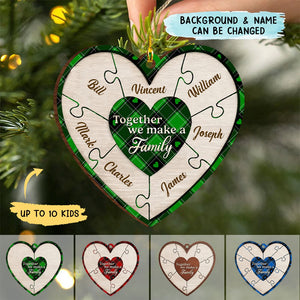 Together We Make A Family - Personalized Christmas Ornament