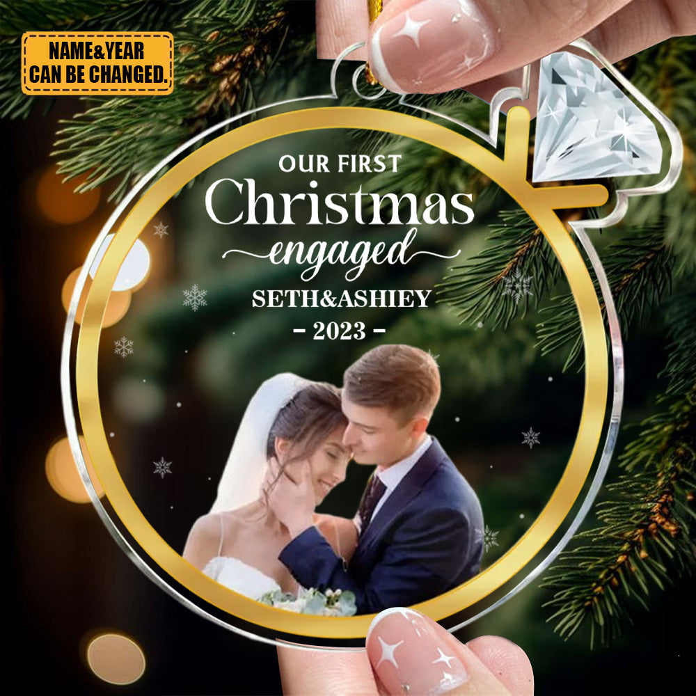 Christmas 2023 Gift For Couple-Personalized Couple Acrylic Ornament