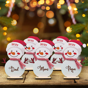 Christmas Is Where Cutest Snowman Of All - Personalized Freestanding Snowman