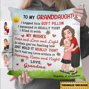 To My Granddaughter Grandson Adorable Gift For Grandchildren Personalized Pillow