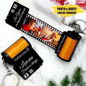 Custom Photo Couple Gift Personalized Film Roll Keychain