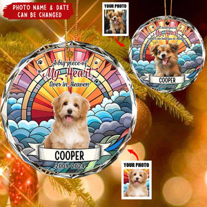 I Crossed The Rainbow Bridge Knowing I Was Loved - Personalized Pet Memorial Ornament