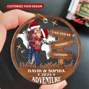 Memories Of Our Adventures-Personalized Travel Souvenirs-Christmas Gifts For Couples