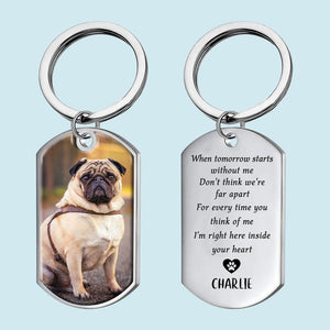 Dog Keychain Dog Memorial Gifts For Loss Of Dog dog - Personalized Keychain - Pet Memorial Gifts Cat Keychain