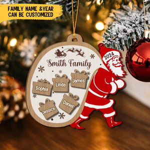 Personalized Santa Claus Family Christmas Ornament