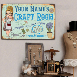 Craft Room - Personalized Metal Sign