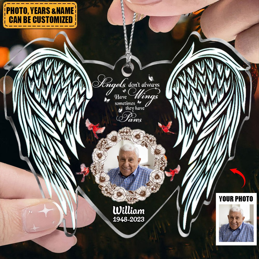 Custom Photo God Has You In His Arms I Have You In My Heart - Memorial Ornament